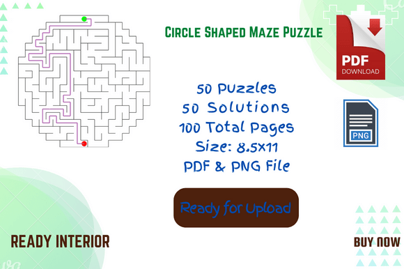 Creative Assets: Circle Mazes Puzzle
