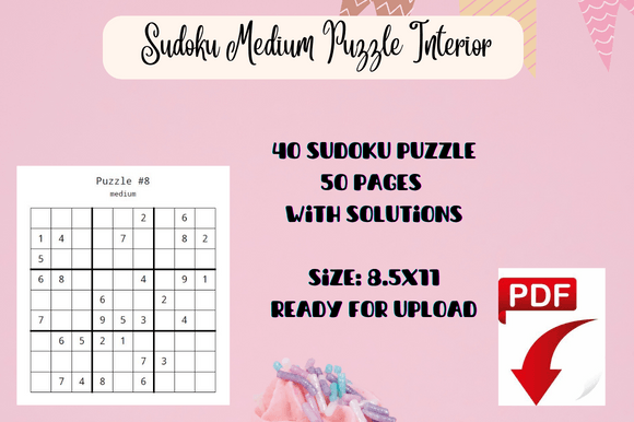 Sudoku 40 Puzzles Solutions: Mastering the Medium Challenge