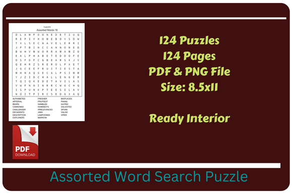 The Creative Power of Assorted Word Search Puzzle Interior