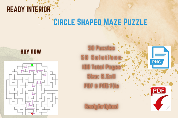 The Structured Challenge: Understanding the Circle Maze Puzzle Adult Activity KDP Interior
