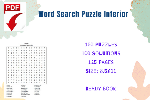 The Unique Appeal of Word Search Puzzles Activity KDP Books