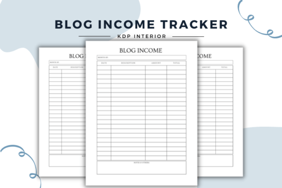 Understanding the Blog Income Log Book Interior for Amazon KDP