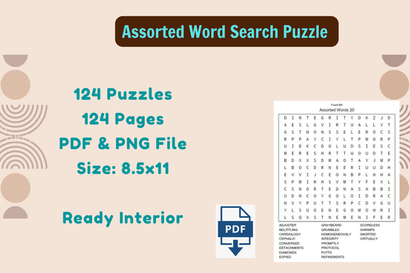 Unlocking Creativity and Revenue with Word Search 124 Puzzles KDP Interior