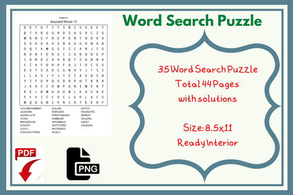 Your Go-To Solution for a Ready-to-Publish Word Search Book Interior