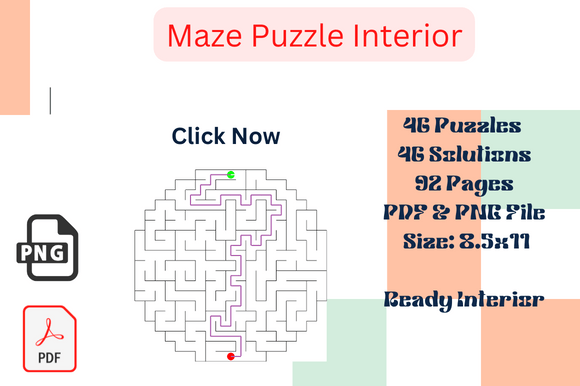 Your Own Maze Puzzle Book Ready for KDP Publishing